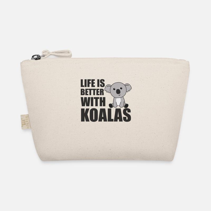 Life is better with koalas süßer Koala Bio-Täschchen