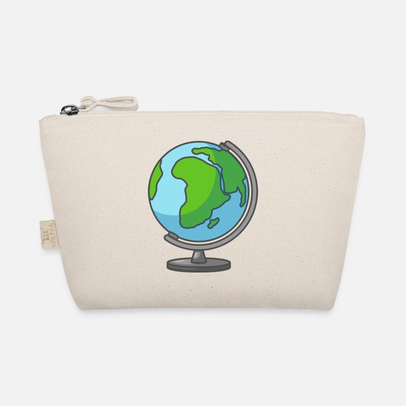 Globus Erde Welt Erdkugel Weltkugel - Bio-Täschchen - Natur