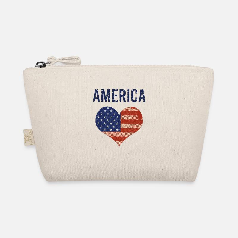 Amerika Herz Bio-Täschchen