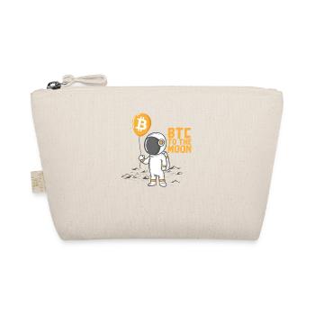 Cryptocurrency Bitcoin Astronaut BTC to The Moon - Organic Pouch - nature - Front