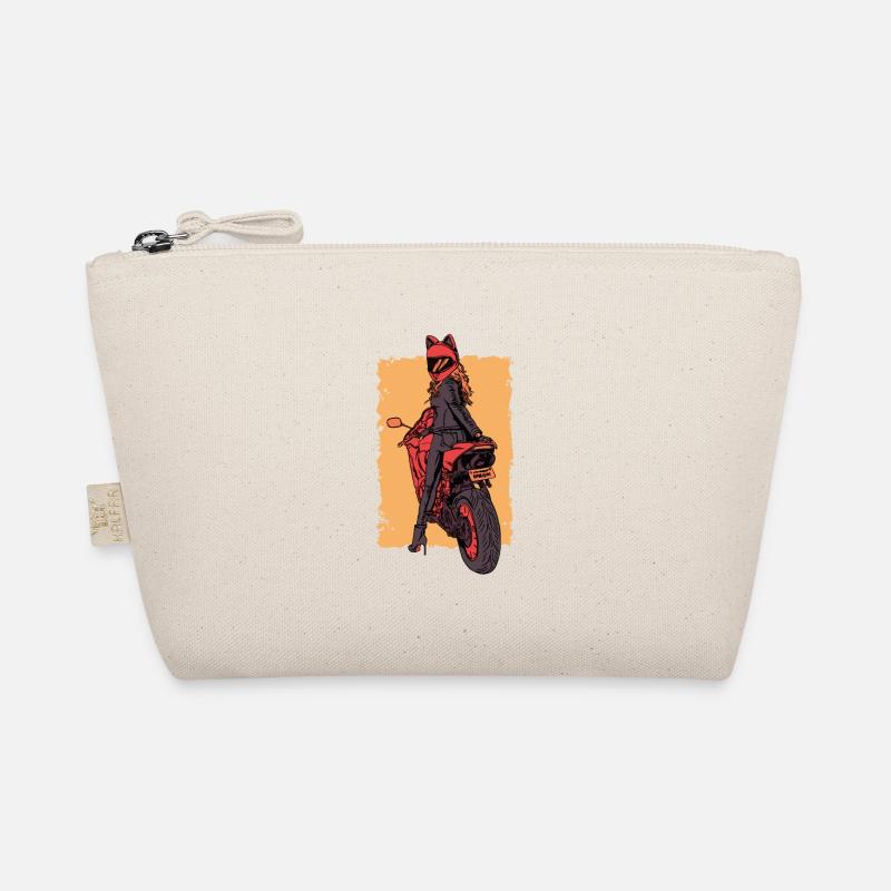 Motorcyclist Biker Biker Organic Pouch