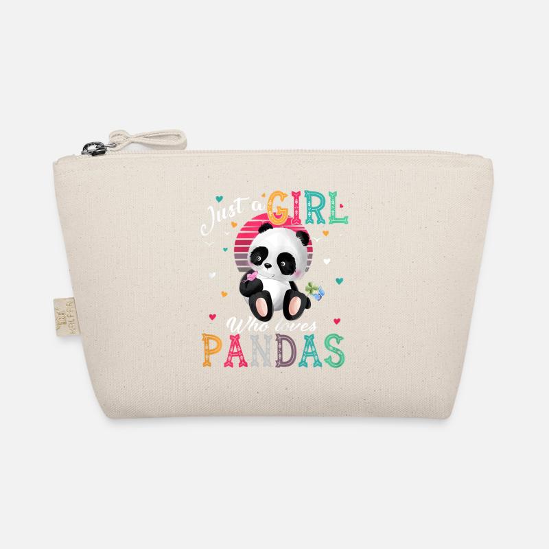 Panda Cool Just a girl Nur ein Mädchen liebt Panda Bio-Täschchen
