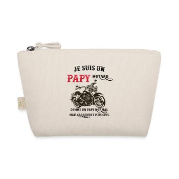 je suis un papy motard comme un papy normal - Trousse biologique - nature - Devant
