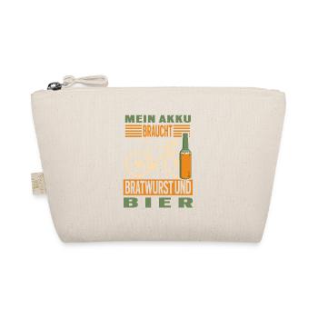 Fahrrad Bratwurst und Bier Radtour Grillen - Bio-Täschchen - Natur - Vorne