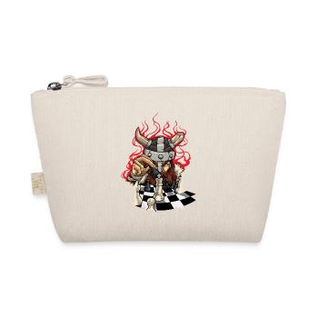 Brave Viking With Chessboard - Chess - Organic Pouch - nature - Front