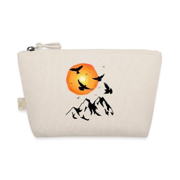 Mountains Sun Birds Nature Mountains Mountains Mountain Alm - Organic Pouch - nature - Front