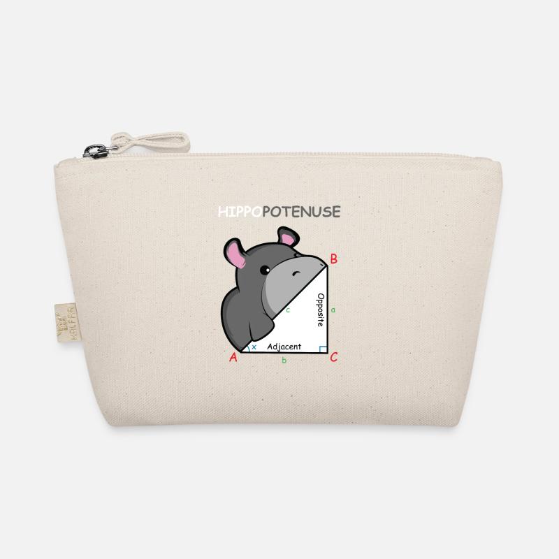 Hippopotenuse Mathe-Genie Geschenk Bio-Täschchen