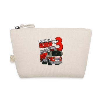 3rd Birthday Years Fire Brigade Three Alarm Gift - Organic Pouch - nature - Front