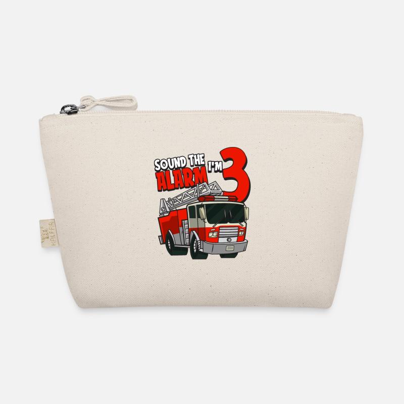 3rd Birthday Years Fire Brigade Three Alarm Gift Organic Pouch