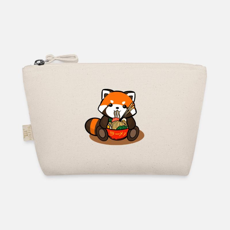Panda rouge mangeant des nouilles de Ramen Trousse biologique