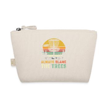 Disc Golf T Shirt Retro Toujours blâmer les arbres Tsh - Trousse biologique - nature - Devant