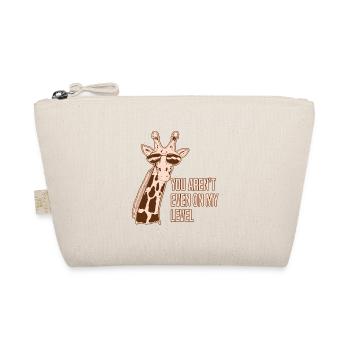 Funny Giraffe Animals Lover Safari Higher - Organic Pouch - nature - Front