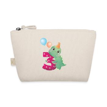3 anniversaire des dinosaures année Trois Dino cadeau - Trousse biologique - nature - Devant