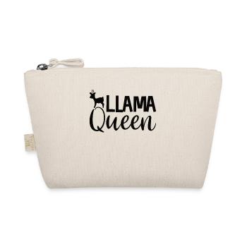 Lama Gift Lamas Animals Llama Queen Lady - Organic Pouch - nature - Front