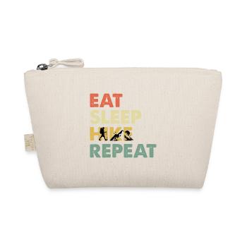 Eat Sleep Hike Repeat Wander Saying - Organic Pouch - nature - Front