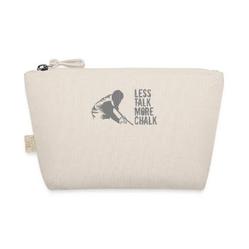 Less Talk More Chalk Joueur de billard de billard drôle - Trousse biologique - nature - Devant