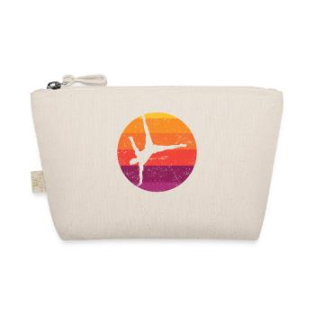 Gymnastik Sunset Turner Retro Turnen Vintage Kunst - Bio-Täschchen - Natur - Vorne