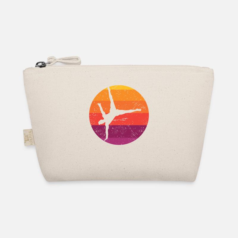 Gymnastik Sunset Turner Retro Turnen Vintage Kunst - Bio-Täschchen - Natur