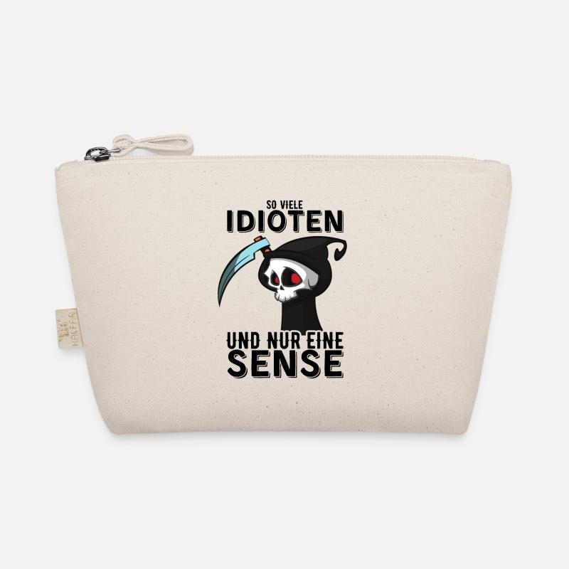 So viele Idioten und nur eine Sense Sarkasmus Fun - Bio-Täschchen - Natur