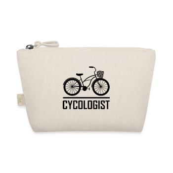 CYCOLOGIST Bicycle Funny Cycling Cyclist - Organic Pouch - nature - Front