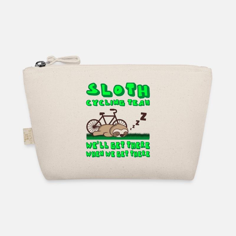 SLOTH CYCLING TEAM Bicycle Funny Cycling Organic Pouch