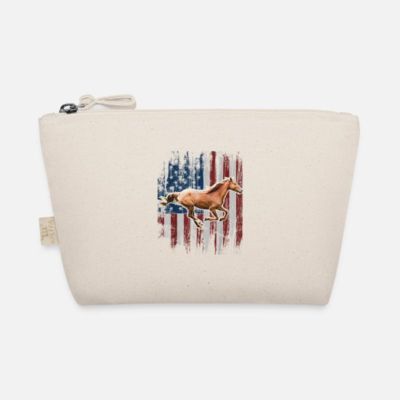USA Flagge - Bio-Täschchen - Natur