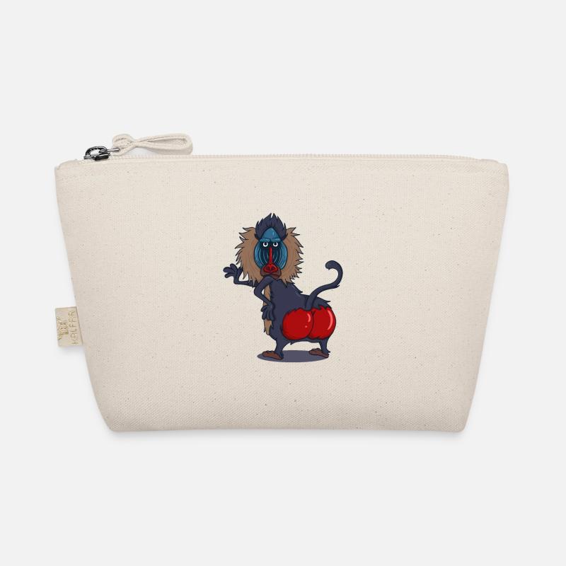 Wildlife Red Ass Baboon - Organic Pouch - nature