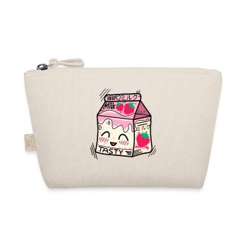 Strawberry Milk Kawaii Japanese - Organic Pouch - nature - Front