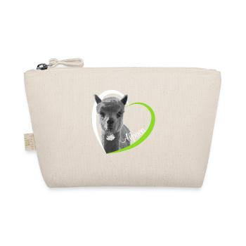 Ich liebe Alpaca, I love Alpaca - Organic Pouch - nature - Front