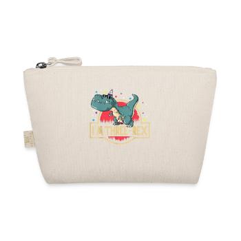 3rd Birthday Happy Birthday Dino T Rex Three Rex - Organic Pouch - nature - Front