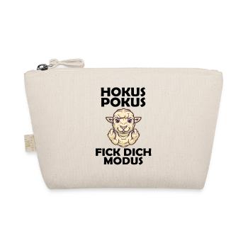 Hokus Pokus fick dich Modus Schaf Arbeit - Bio-Täschchen - Natur - Vorne
