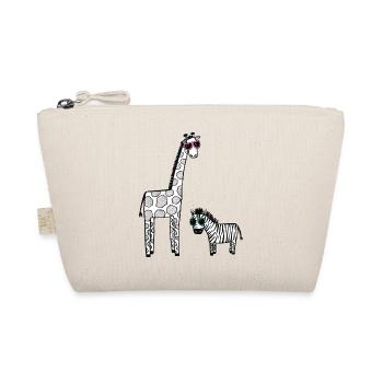 Girafe et zèbre avec lunettes de soleil - Trousse biologique - nature - Devant