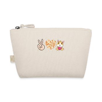 Peace Love cobaye guinée pigs cobaye - Trousse biologique - nature - Devant