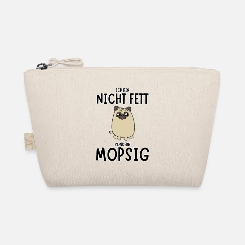 Mops Mopsig Lustiger Spruch Möpse Hund Haustier Bio-Täschchen