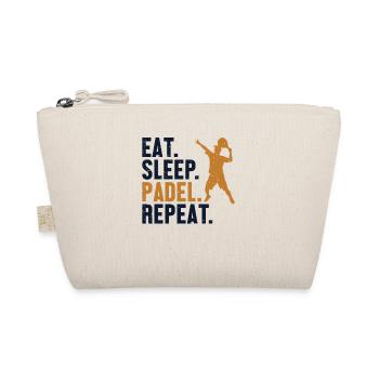 Eat Sleep Padel Repeat Platform Tennis Paddleball - Organic Pouch - nature - Front