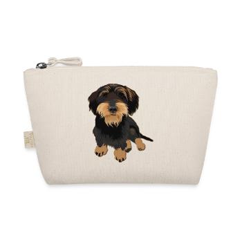 Wirehaired Dachshund Rauhaardackel Illustration - Bio-Täschchen - Natur - Vorne