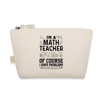 Math Teacher Mathematical Formula Geometry Teacher - Organic Pouch - nature - Front