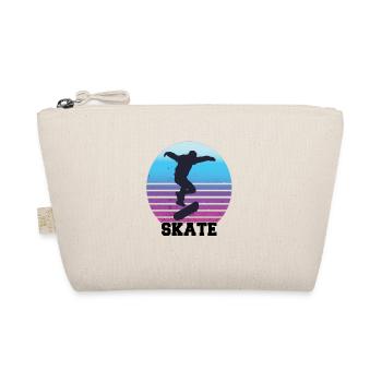 Skateboarding Skateboard Longboard Geschenk - Bio-Täschchen - Natur - Vorne