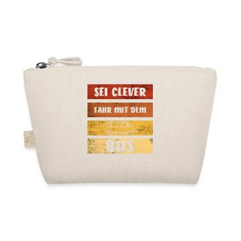 Be Clever Driving By Bus I Retro Bus Driver Car - Organic Pouch - nature - Front