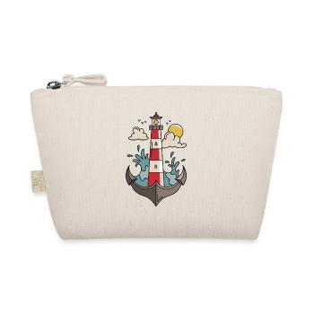 Lighthouse Harbour Sea Sea Boat Boat Boat Captain - Organic Pouch - nature - Front