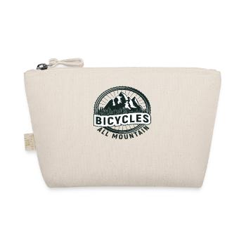 Bicycle Bicycles Biker Retro Bicycle Wheel - Organic Pouch - nature - Front