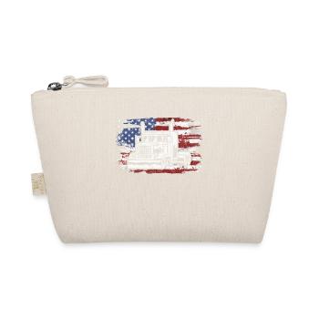 Truck USA Flag Chauffeur de camion - Trousse biologique - nature - Devant