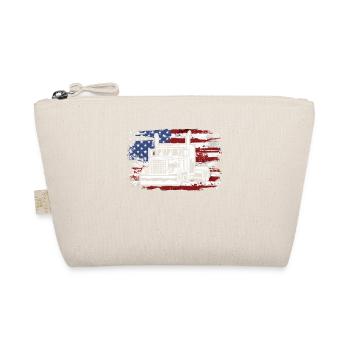 Camion USA Drapeau Chauffeur de camion - Trousse biologique - nature - Devant