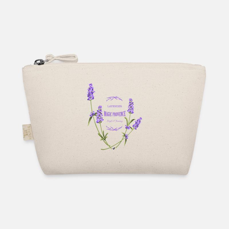 Lavendel Blumen Abbildung mit Inschrift Bio-Täschchen