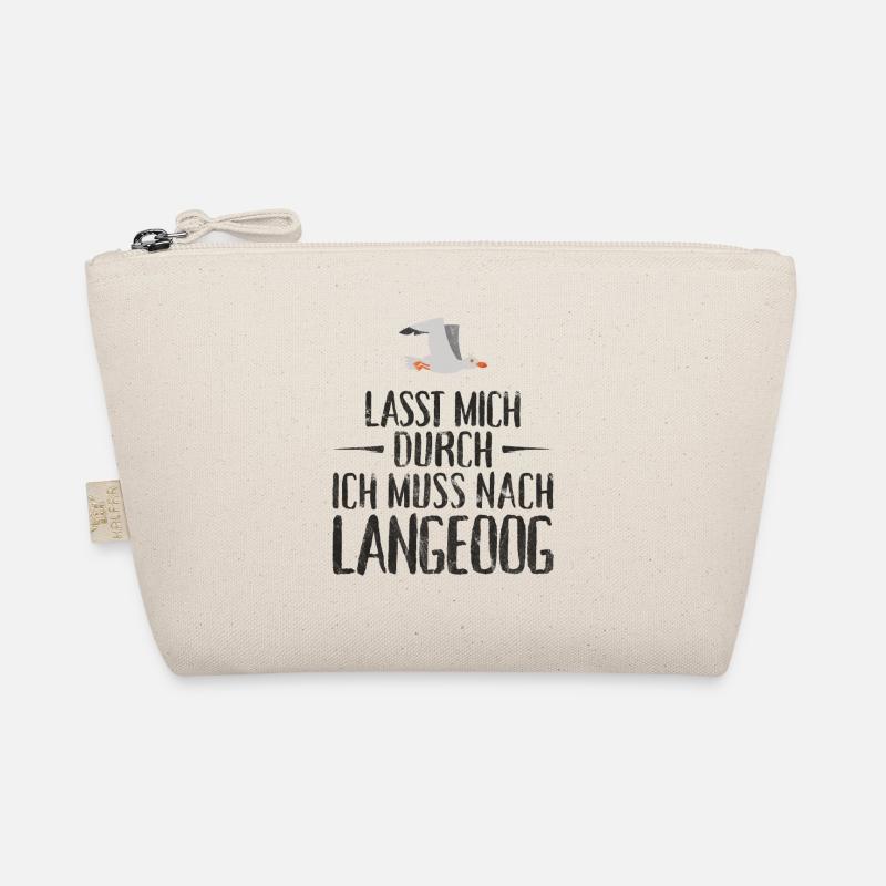 Lasst mich durch ich muss nach Langeoog Möwe Bio-Täschchen