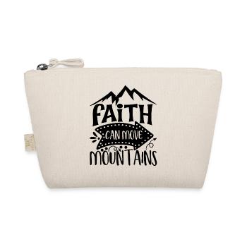 Faith Can Move Mountains Inspiration - Organic Pouch - nature - Front