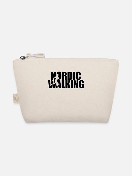 Walker Nordic Walking Wanderer Wandern Walkerin - Bio-Täschchen - Natur