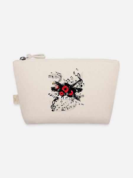 Red Record Melody and Keyboard Track - Organic Pouch - nature - Front