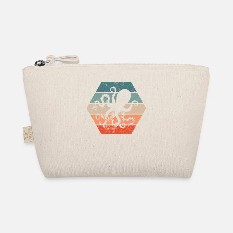 Octopus Squid Retro Gift Organic Pouch
