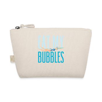 Eat My Bubbles Funny Swimming - Organic Pouch - nature - Front